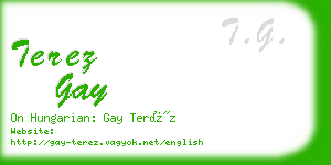 terez gay business card